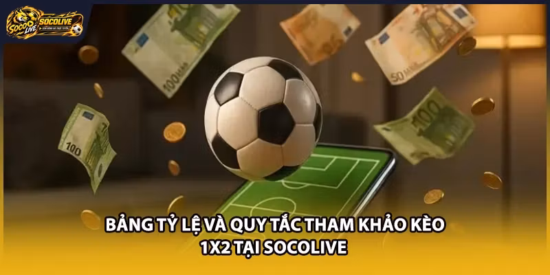 Bảng tỷ lệ và quy tắc tham khảo kèo 1x2 tại Socolive 