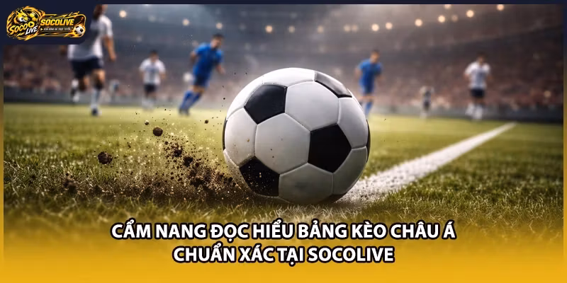 Cẩm nang đọc hiểu bảng kèo châu Á chuẩn xác tại Socolive 