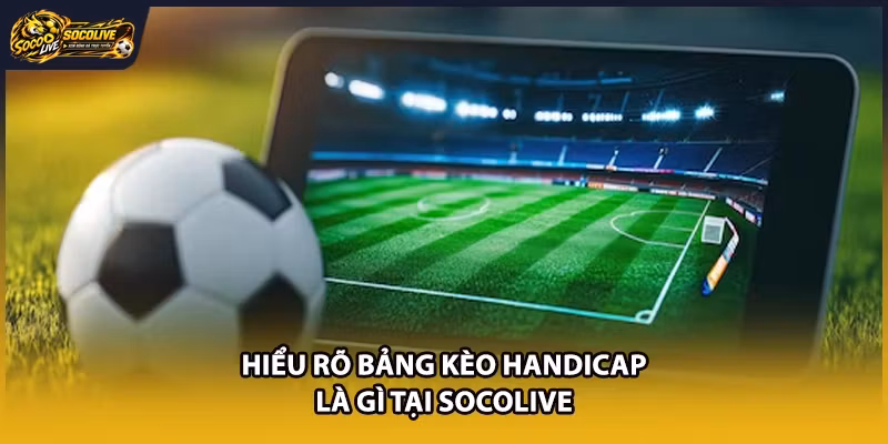 Hiểu rõ bảng kèo Handicap là gì tại Socolive