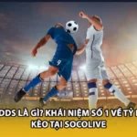 Odds Là Gì? Khái Niệm Số 1 Về Tỷ Lệ Kèo Tại Socolive
